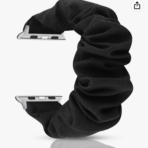 enewton Accessories - Scrunchie Elastic Wrist Bracelet Apple Watch Band 38mm/40mm black silver enewton